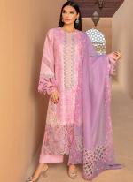 Heavy Cotton Pink Festival Wear Embroidery Work Pakistani Suit